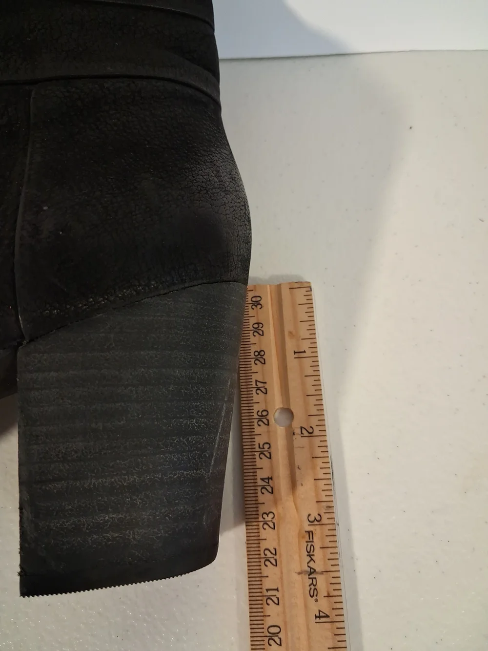 CLARKS Women's Shoes Black Suede Leather Block Heel Zip Ankle Boots Size 9.5